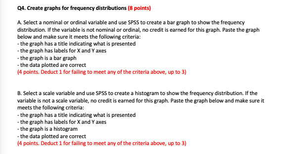 Solved Q4 Create Graphs For Frequency Distributions 8 6145