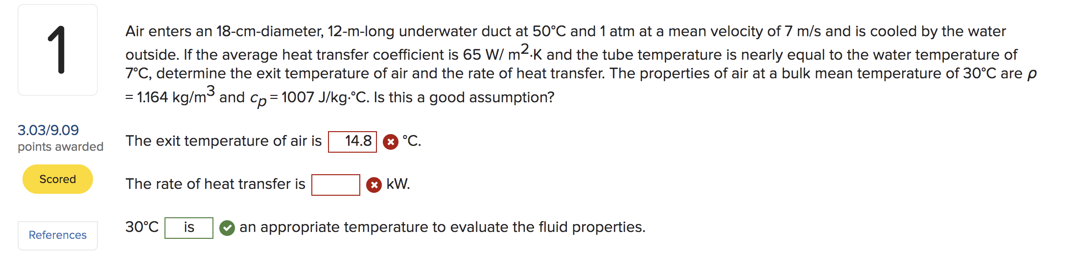 Solved 1 Air enters an 18cmdiameter, 12mlong underwater