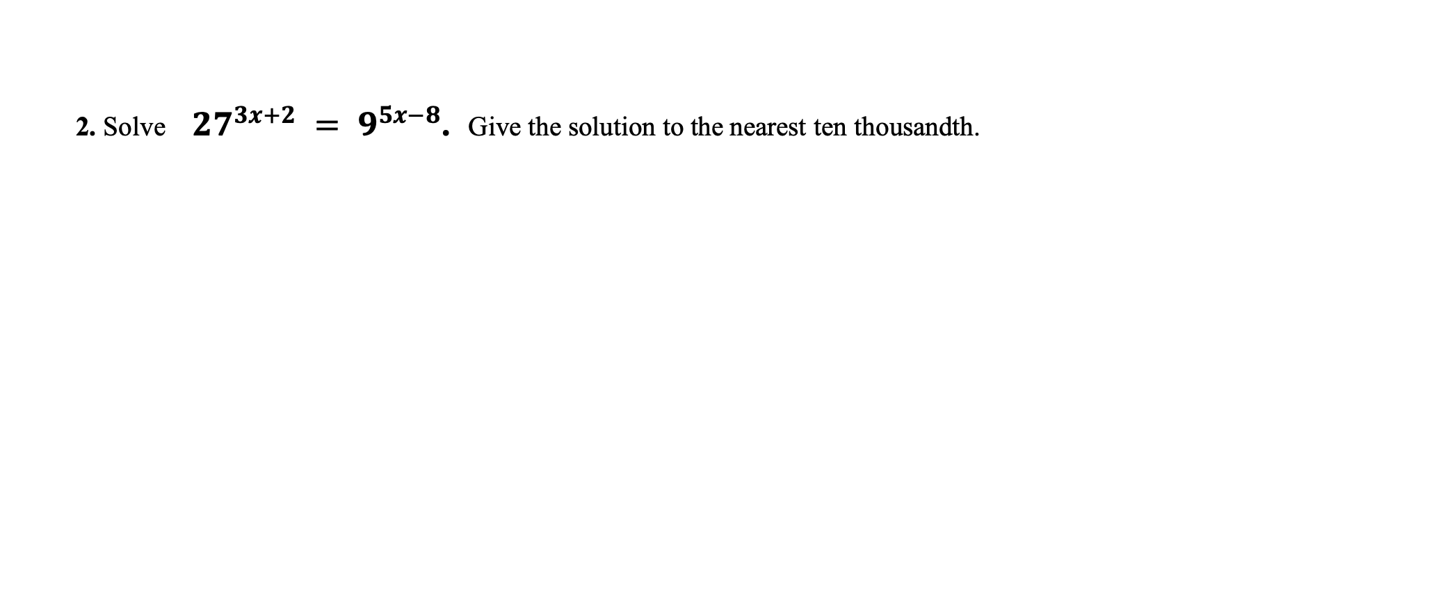Solved 2 Solve 273x 2 95x 8 Give The Solution To The Chegg solved-2-solve-273x-2-95x-8-give-the-solution-to-the-chegg