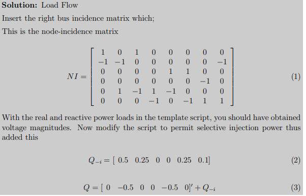 Figure 1 shows a load flow situation. There are two | Chegg.com