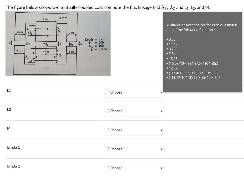 Solved The Figure Below Shows Two Mutually Coupled Coils | Chegg.com