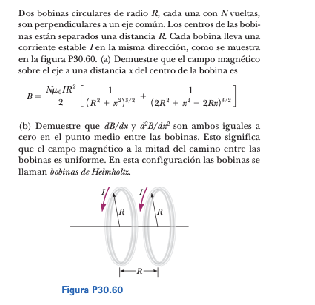 Solved Two Circular Coils Of Radius R, Each With N Turns, | Chegg.com