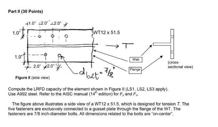 Solved Compute the LRFD capacity of the element shown in | Chegg.com