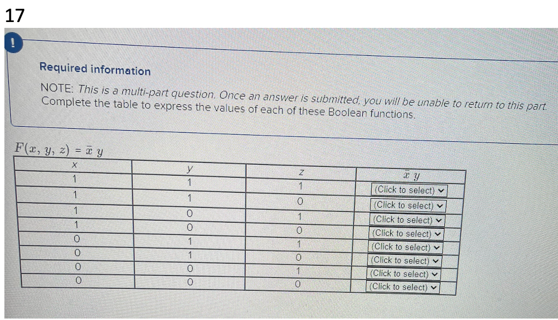 Solved Required information NOTE: This is a multi-part