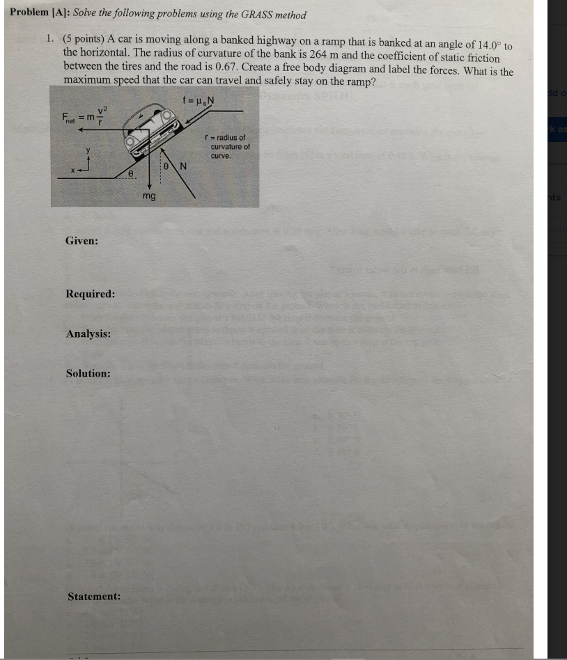 Solved Problem [A]: Solve the following problems using the | Chegg.com