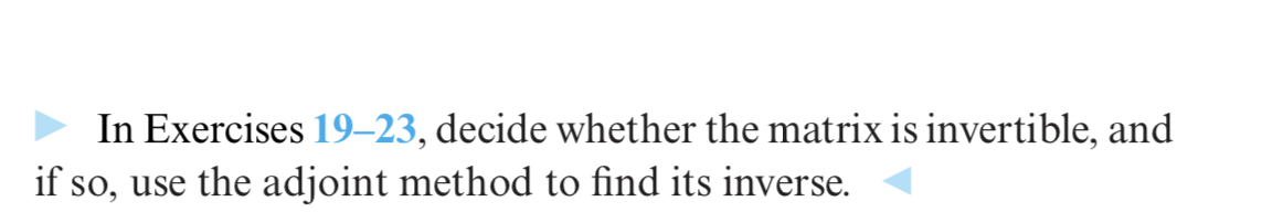 Solved In Exercises 19–23, decide whether the matrix is | Chegg.com