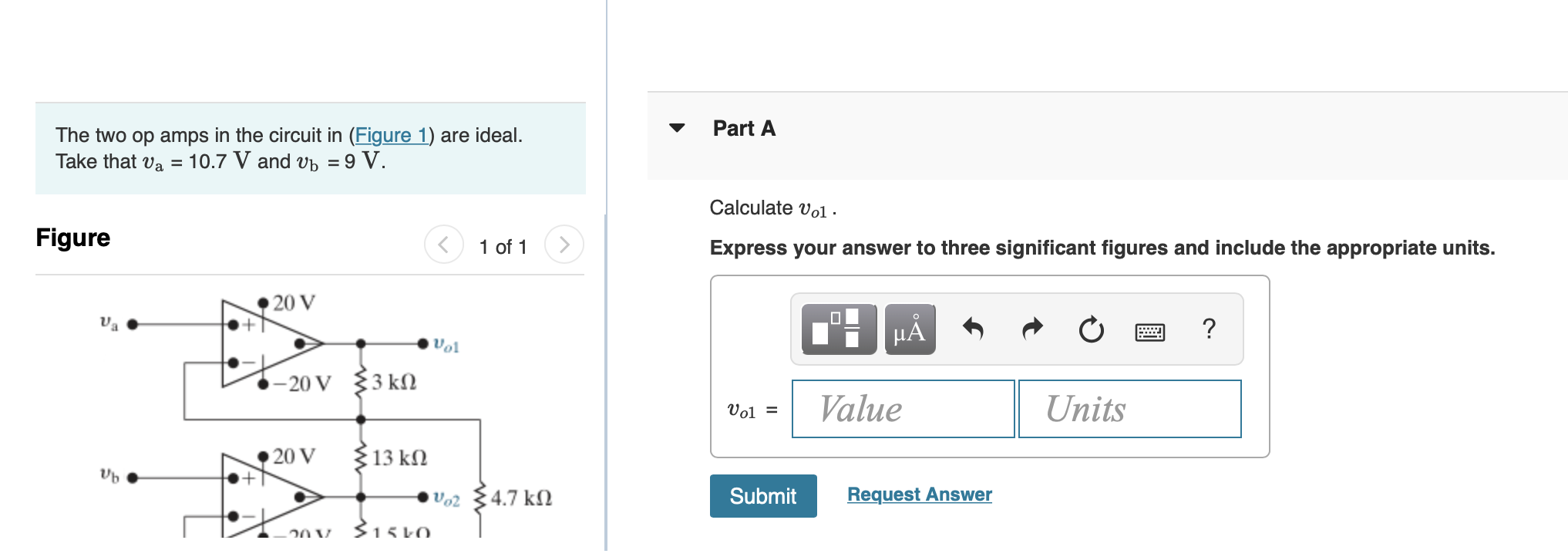 Solved The Two Op Amps In The Circuit In Are Ideal. Take | Chegg.com