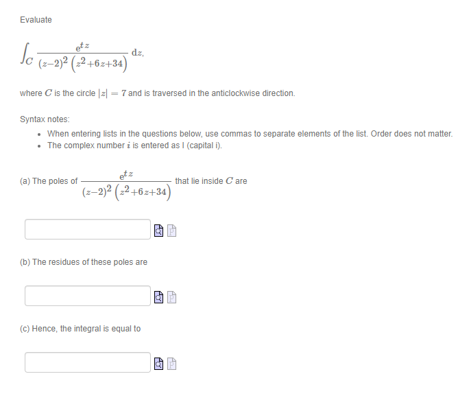 Evaluate Jc Z22 226334 Dz Where C Is The C - 