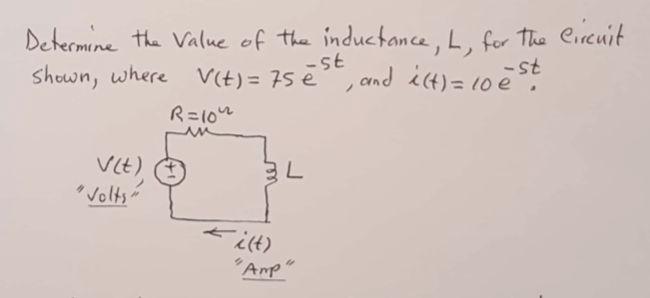 Solved Determine The Value Of The Inductance, L, For The | Chegg.com