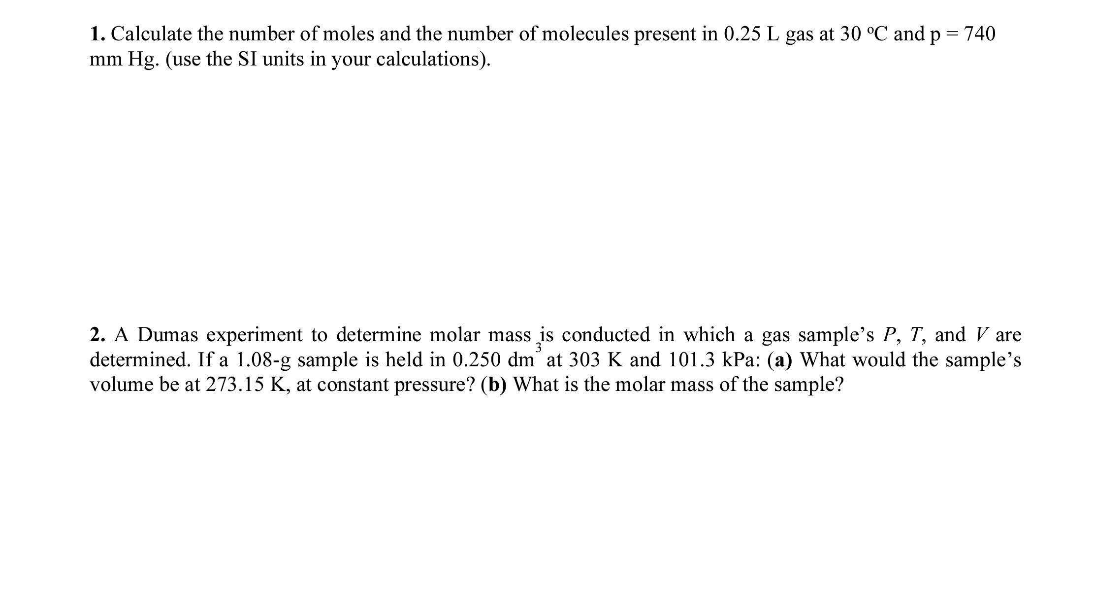 how to find number of moles with number of molecules
