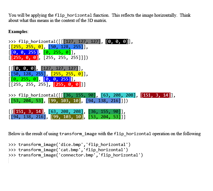 Solved Completed in python 3. Below are some examples and | Chegg.com