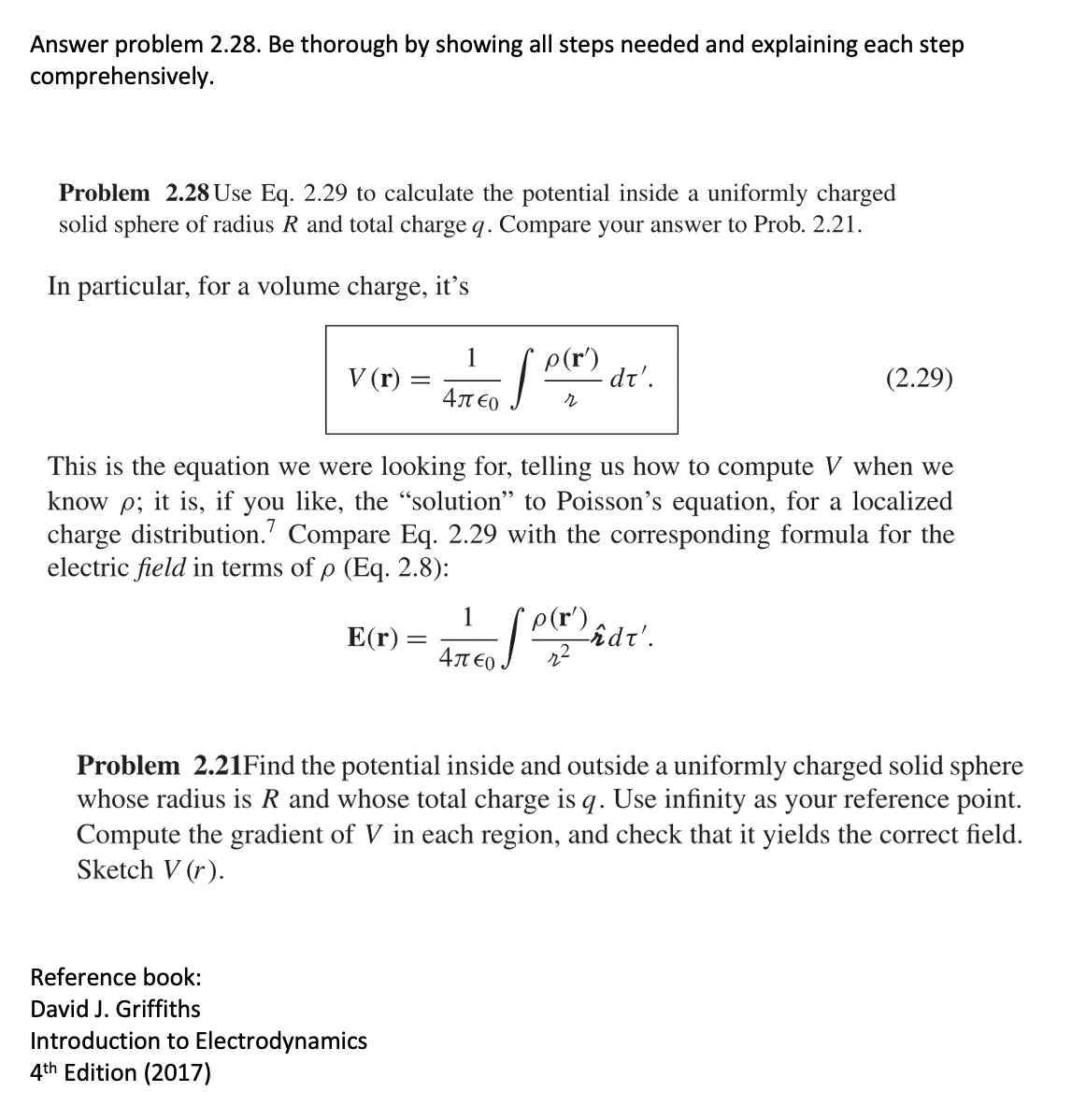 Solved Answer problem 2.28. Be thorough by showing all steps | Chegg.com