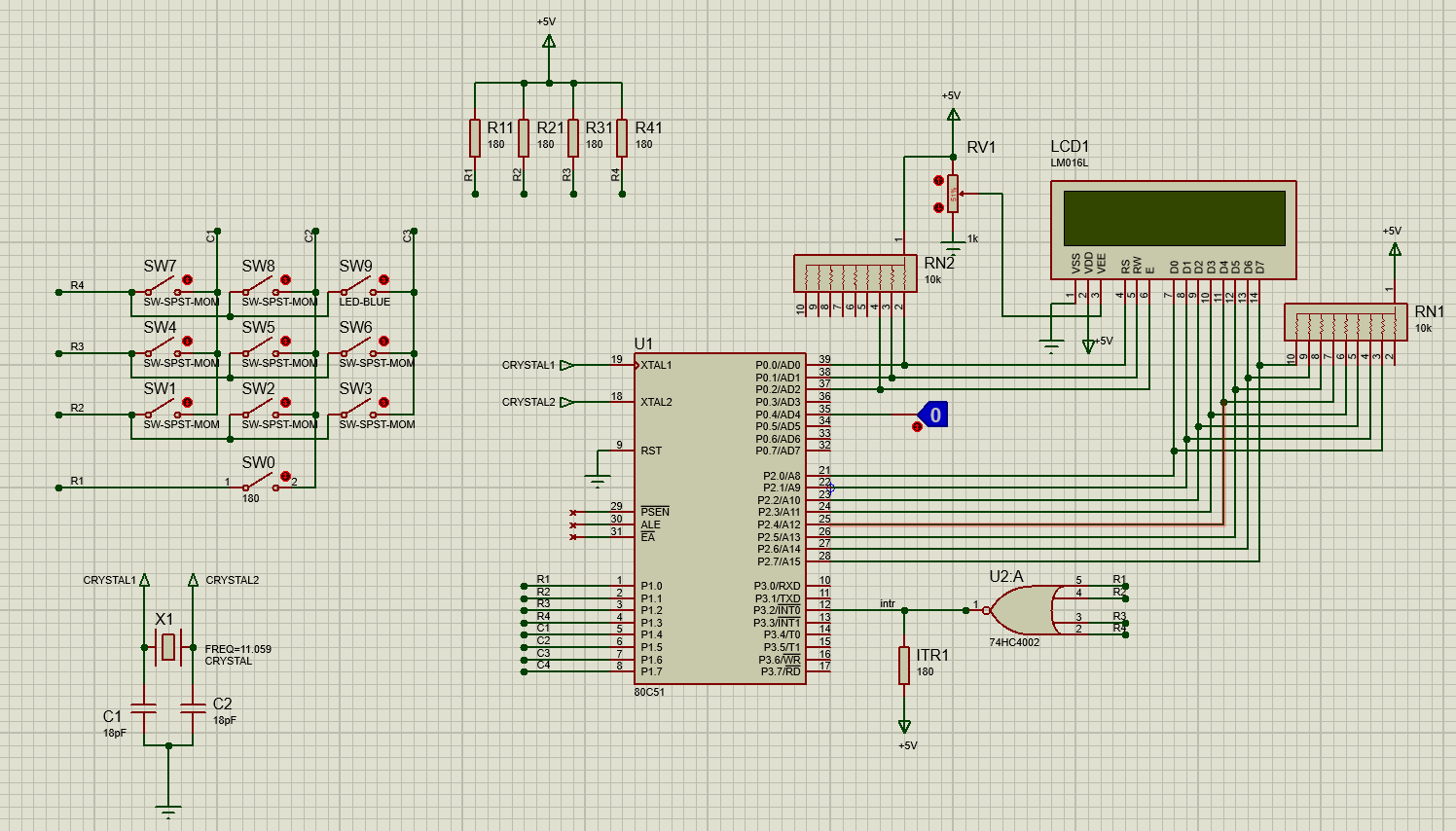 Hello, This is a circuit implemented on Proteus. I | Chegg.com