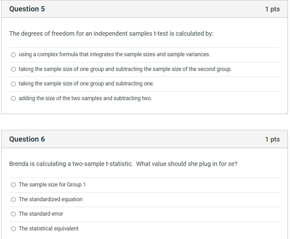 solved-question-5-1-pts-the-degrees-of-freedom-for-an-chegg