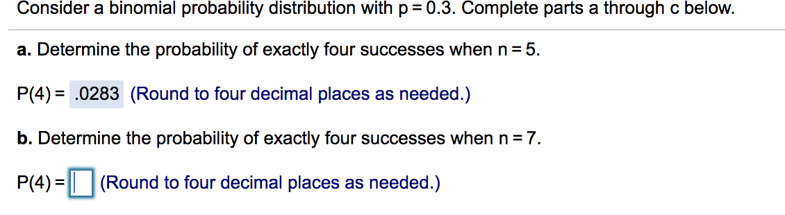 Solved Consider a binomial probability distribution with p = | Chegg.com