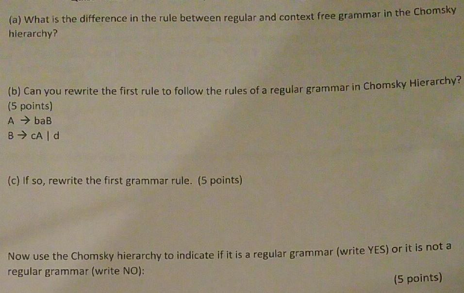 Solved (a) What is the difference in the rule between | Chegg.com