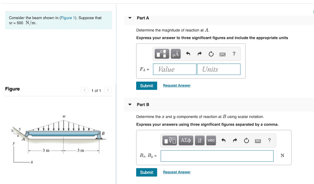 Solved Part A Consider the beam shown in (Figure 1). Suppose | Chegg.com