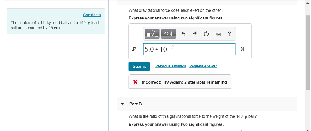 solved-what-gravitational-force-does-each-exert-on-the-chegg