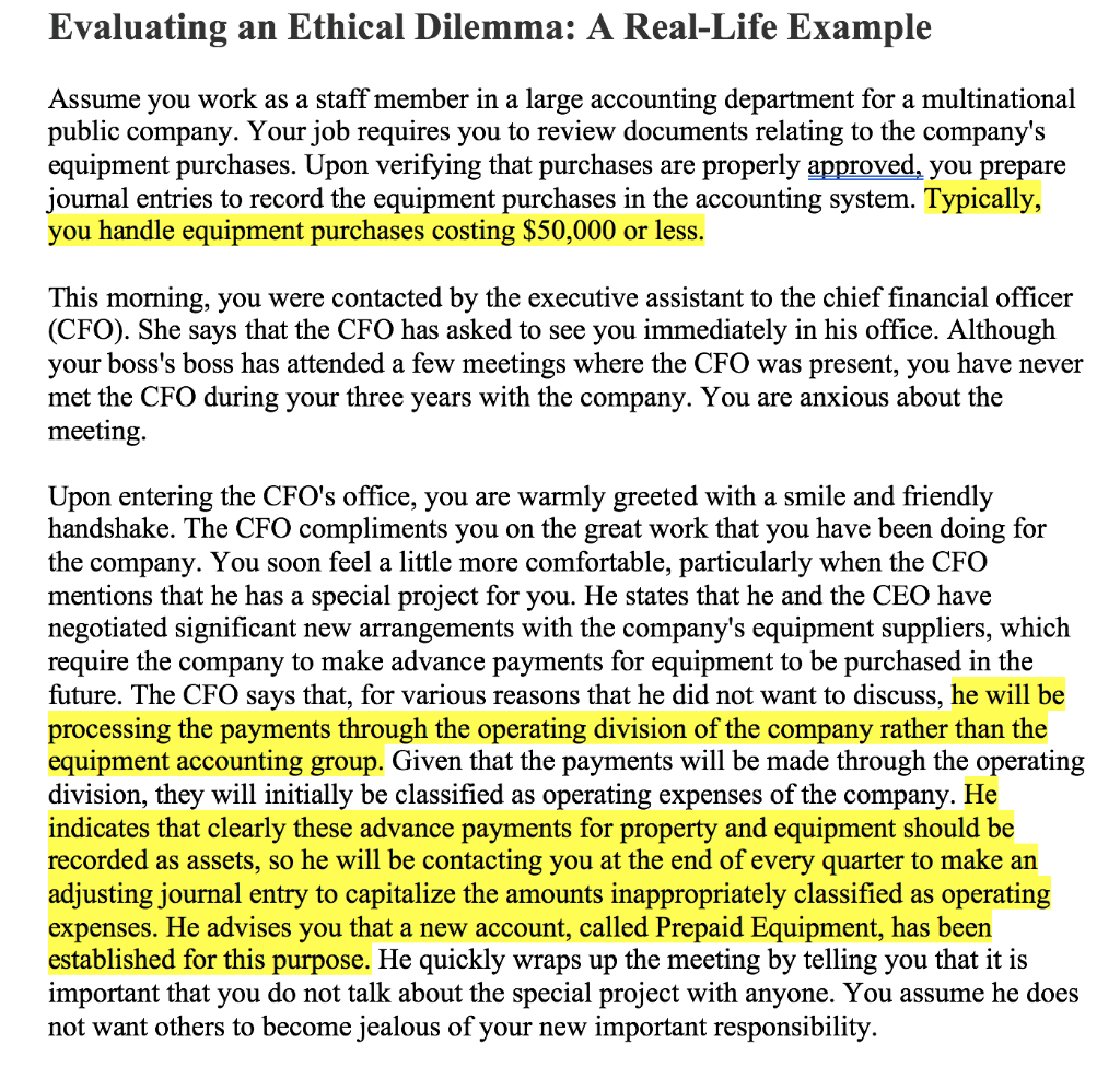 ethical dilemma examples