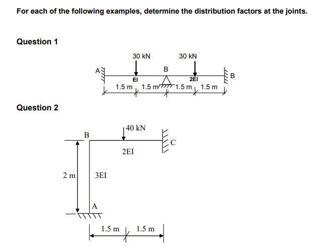Solved For each of the following examples, determine the | Chegg.com