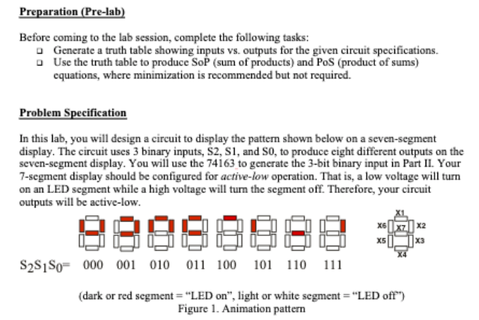 Preparation (Pre-lab) Before coming to the lab | Chegg.com