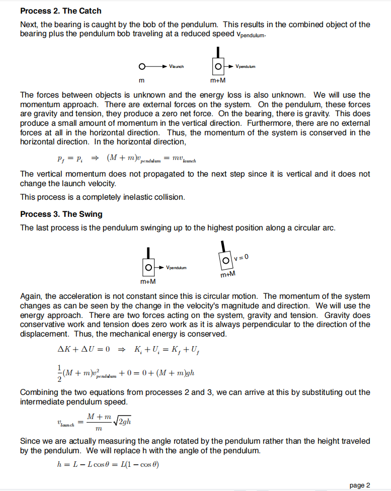 Solved Introduction We will use the ballistic pendulum to | Chegg.com