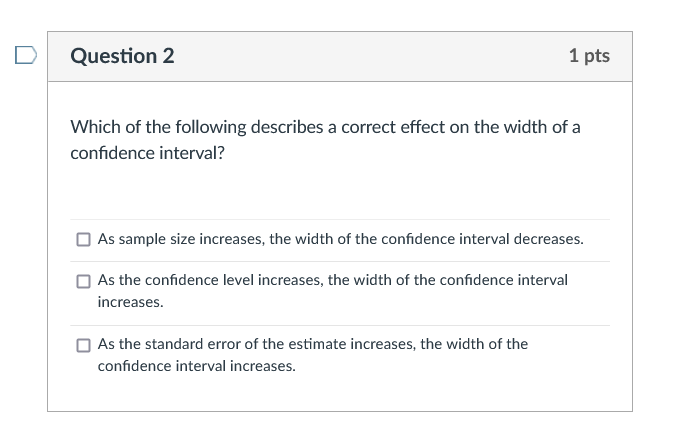 Solved D Question 2 1 pts Which of the following describes a | Chegg.com