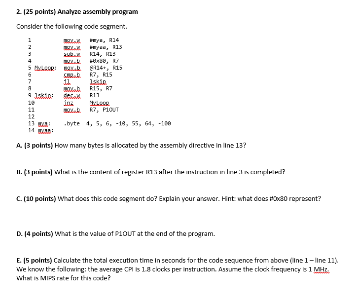 Solved The processor used in the code is the MSP430. You Chegg