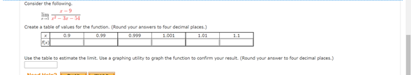 Solved Consider the following Create a table of values for | Chegg.com