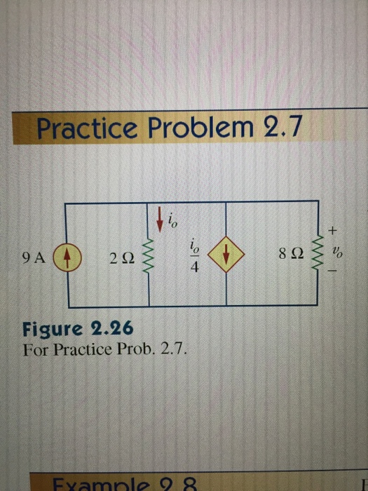 Solved Practice Problem 2.7 8 9 A (4) 2 2 Figure 2.26 For | Chegg.com
