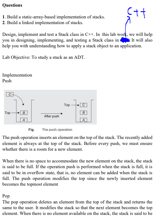 Solved Questions Cat 1. Build a static-array-based | Chegg.com