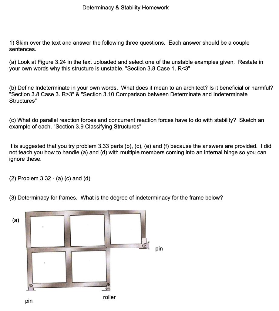 Solved Determinacy & Stability Homework 1) Skim Over The | Chegg.com