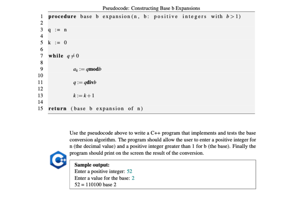 Solved Please follow the pseudocode...... If you can not do | Chegg.com