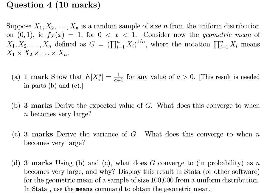 Solved Question 4 10 Marks Suppose X1 X2 Is A Chegg Com