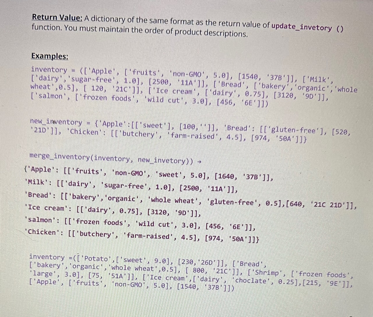 Solved The purpose of this assignment is to practice writing | Chegg.com