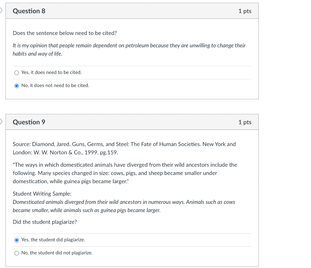 Solved Question 10 1 pts Here is the full reference for a | Chegg.com