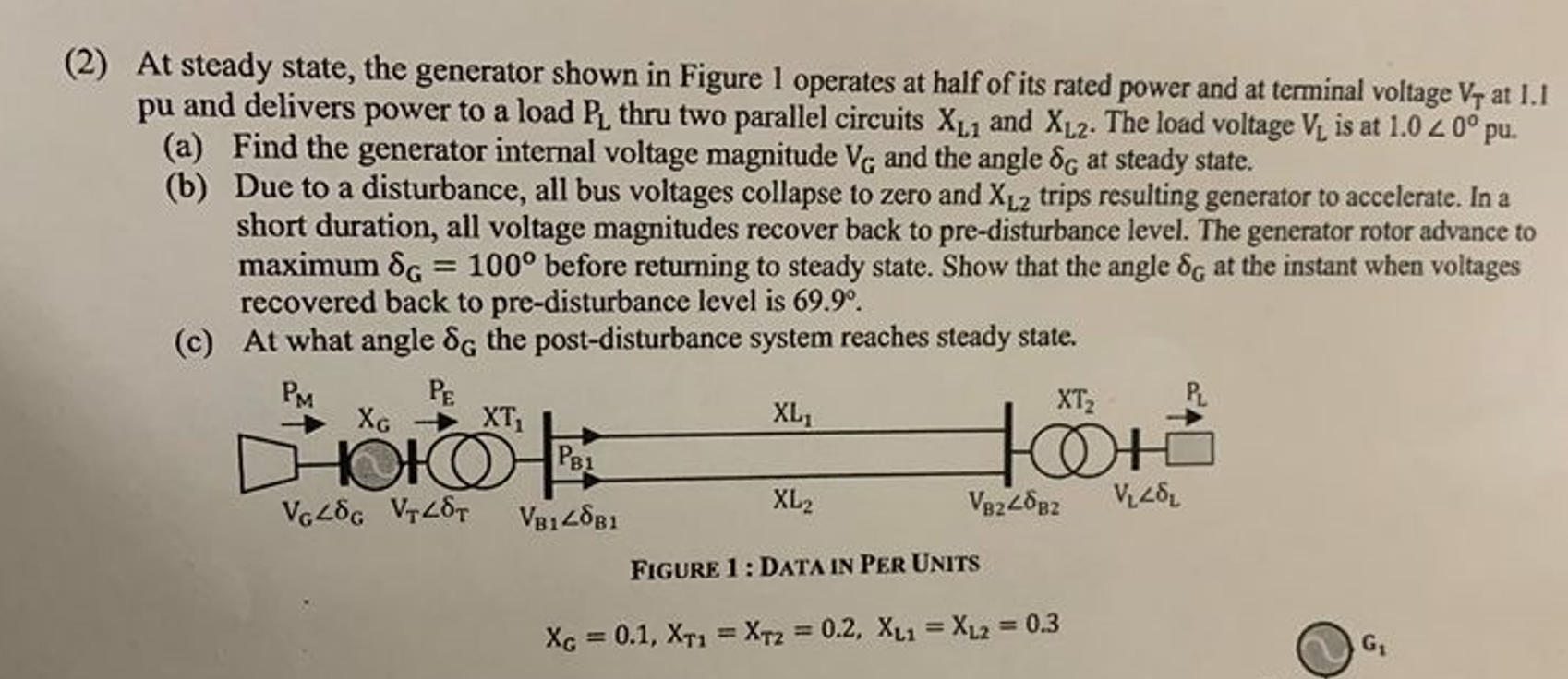 Solved (2) At ﻿steady state, the generator shown in ﻿Figure | Chegg.com