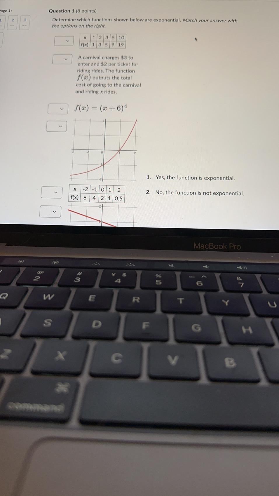 Solved Question 1 ( 8 points) Determine which functions | Chegg.com