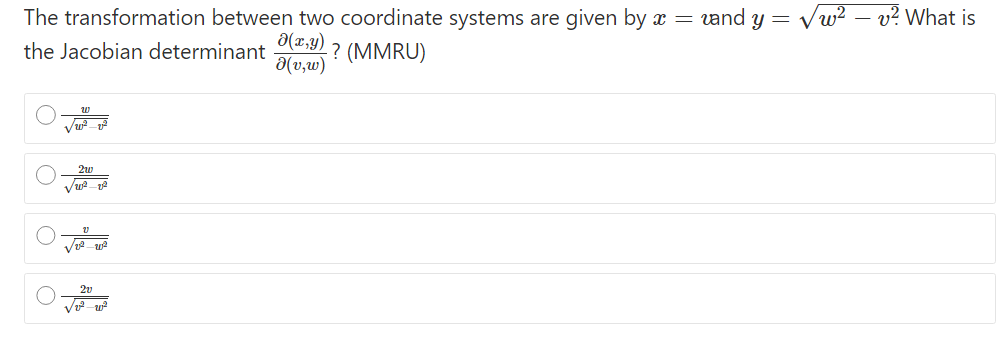 Solved The transformation between two coordinate systems are | Chegg.com