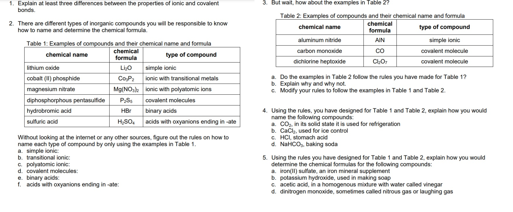 Solved 1 Explain At Least Three Differences Between The Chegg Com