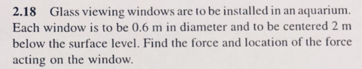 Solved 2.18 Glass viewing windows are to be installed in an | Chegg.com