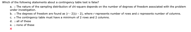 Solved Which of the following statements about a contingency | Chegg.com