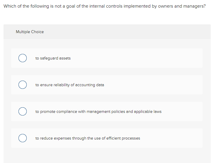 solved-which-of-the-following-is-not-a-goal-of-the-internal-chegg