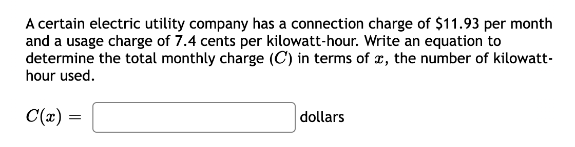Solved A certain electric utility company has a connection | Chegg.com