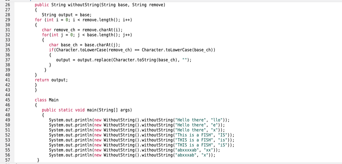 Solved Java please!! This is the code what I did and output | Chegg.com
