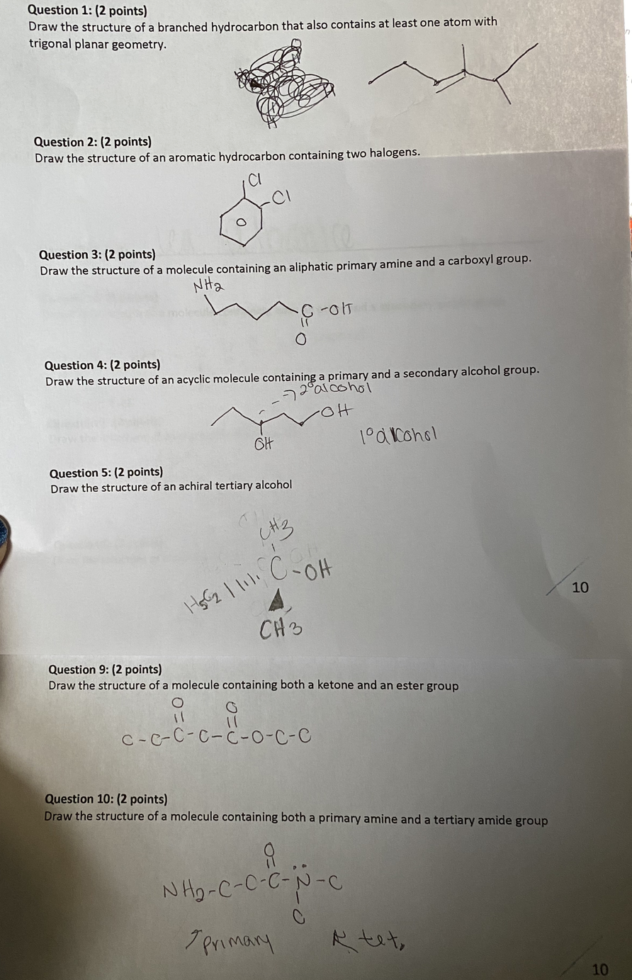 Solved Cl Question 13: (4 Points) Provide A Reaction For The | Chegg.com