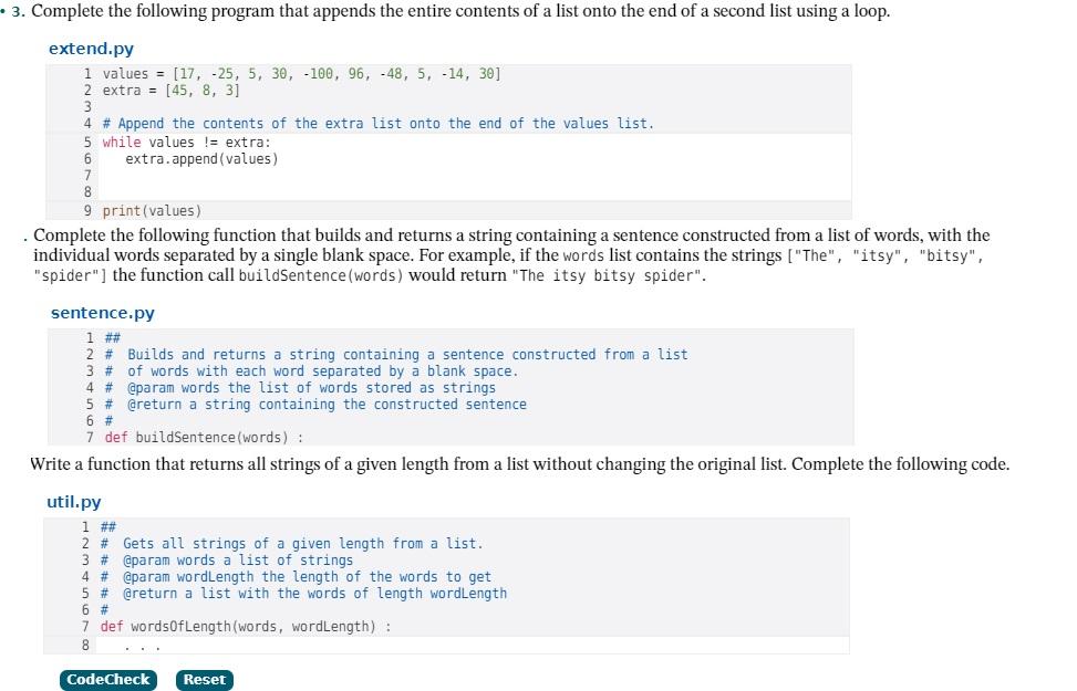 . 3. Complete the following program that appends the | Chegg.com