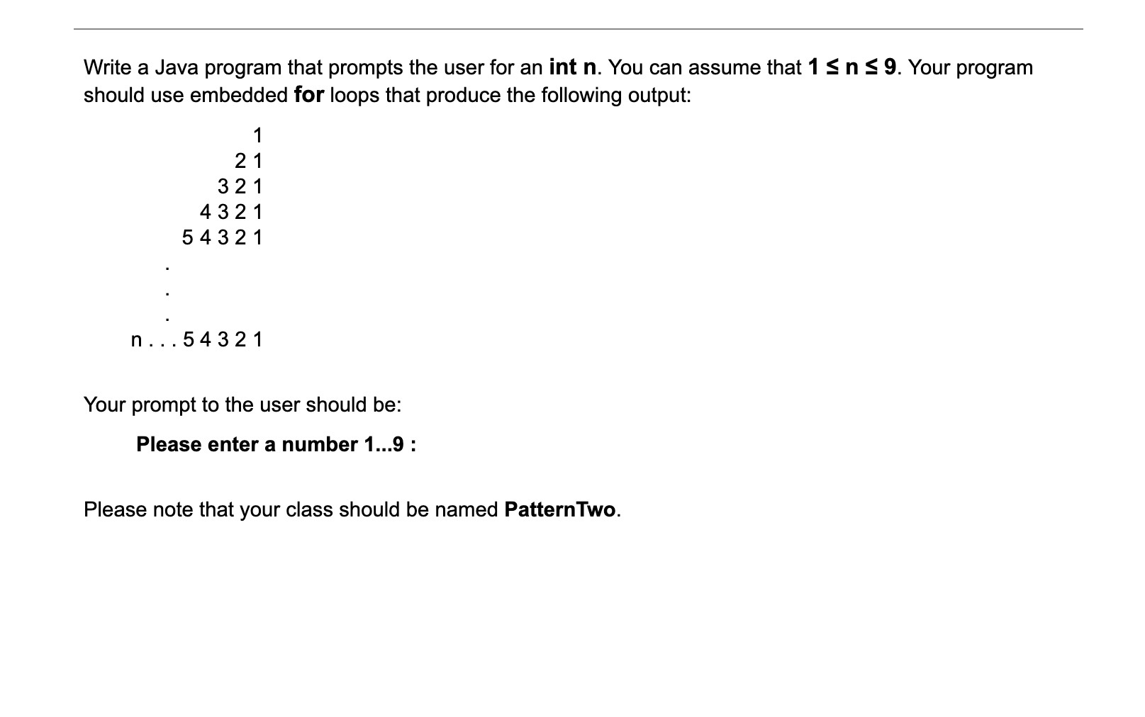 Write a Java program that prompts the user for an int | Chegg.com image.