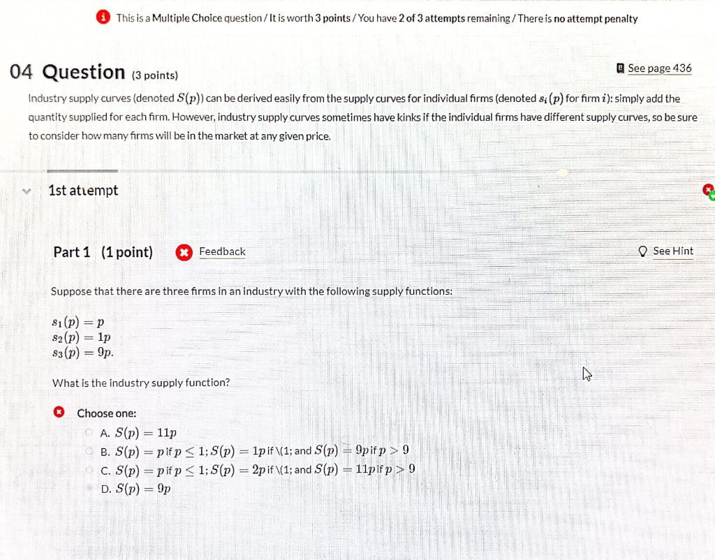 Solved This is a Multiple Choice question/ It is worth 3 | Chegg.com