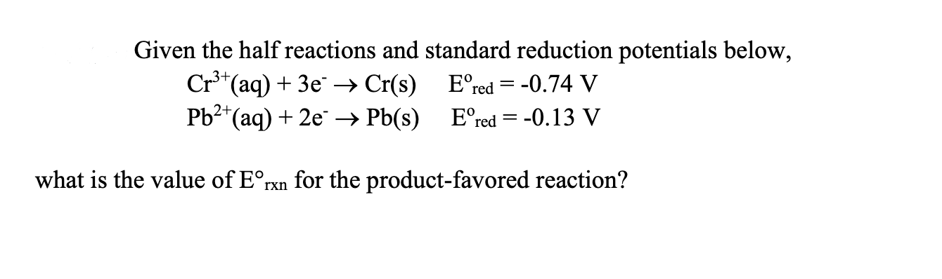 Solved Ecell o for the following redox reaction is 1.24 | Chegg.com